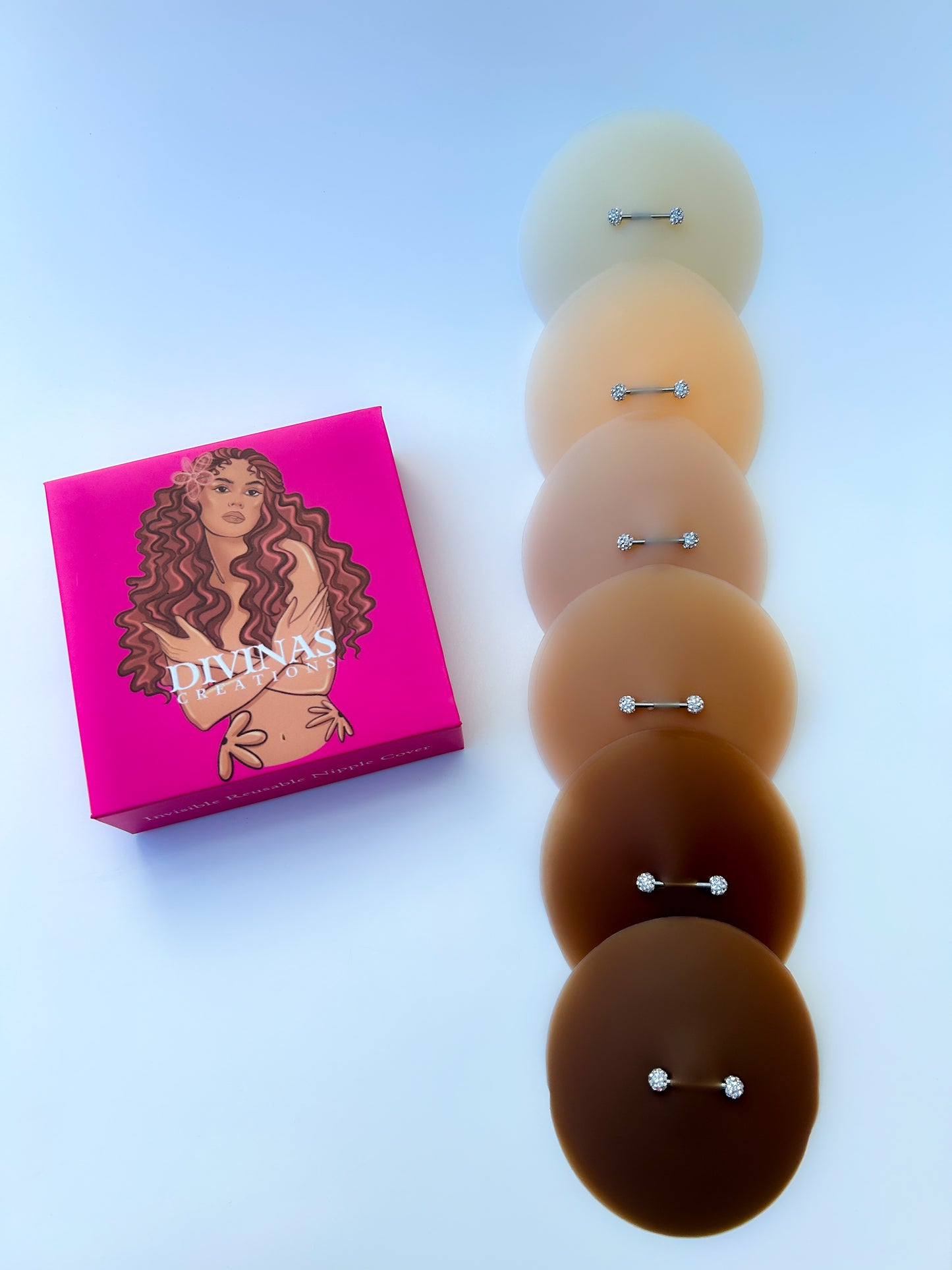 Pierced Nipple Covers-WHITE