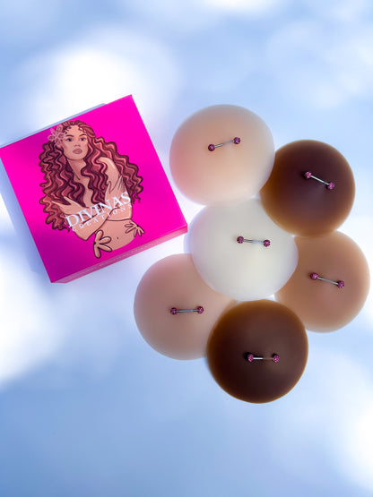 Pierced Nipple Covers - PINK