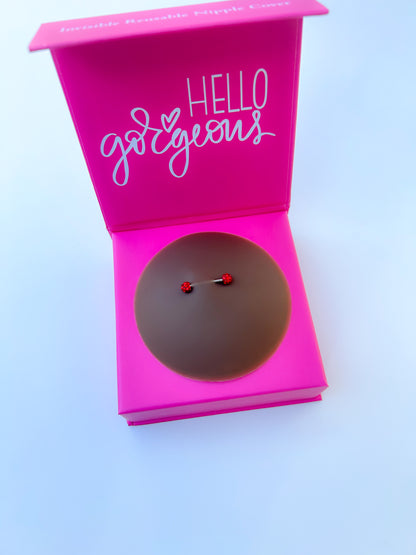 Pierced Nipple Covers-RED