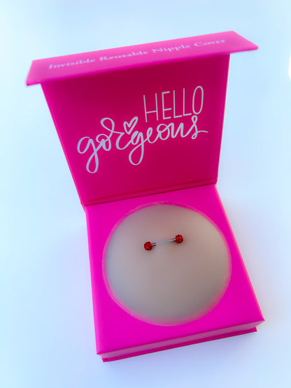 Pierced Nipple Covers-RED
