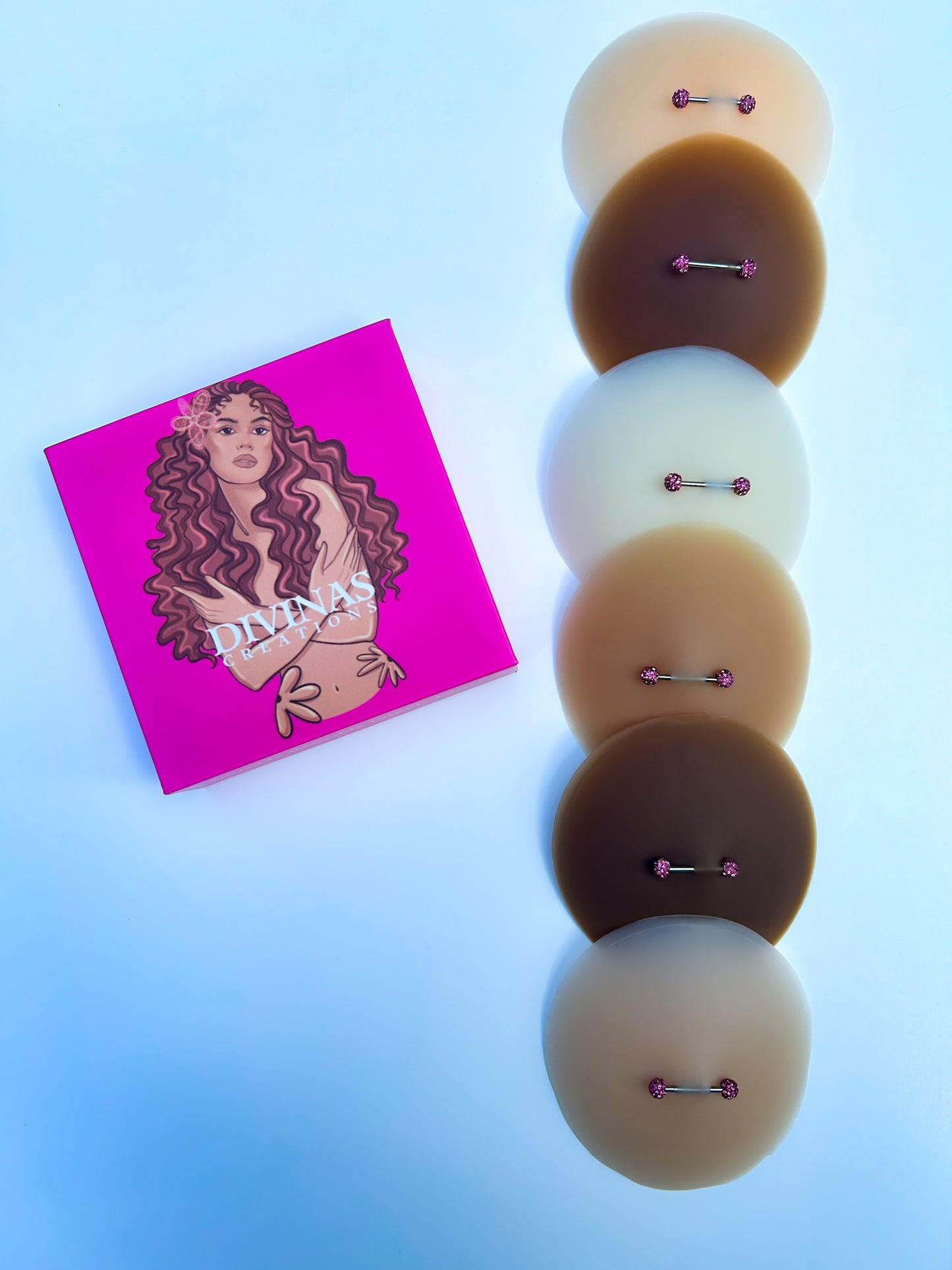 Pierced Nipple Covers - PINK