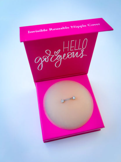 Pierced Nipple Covers-WHITE