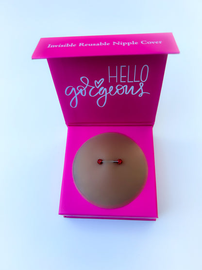Pierced Nipple Covers-RED