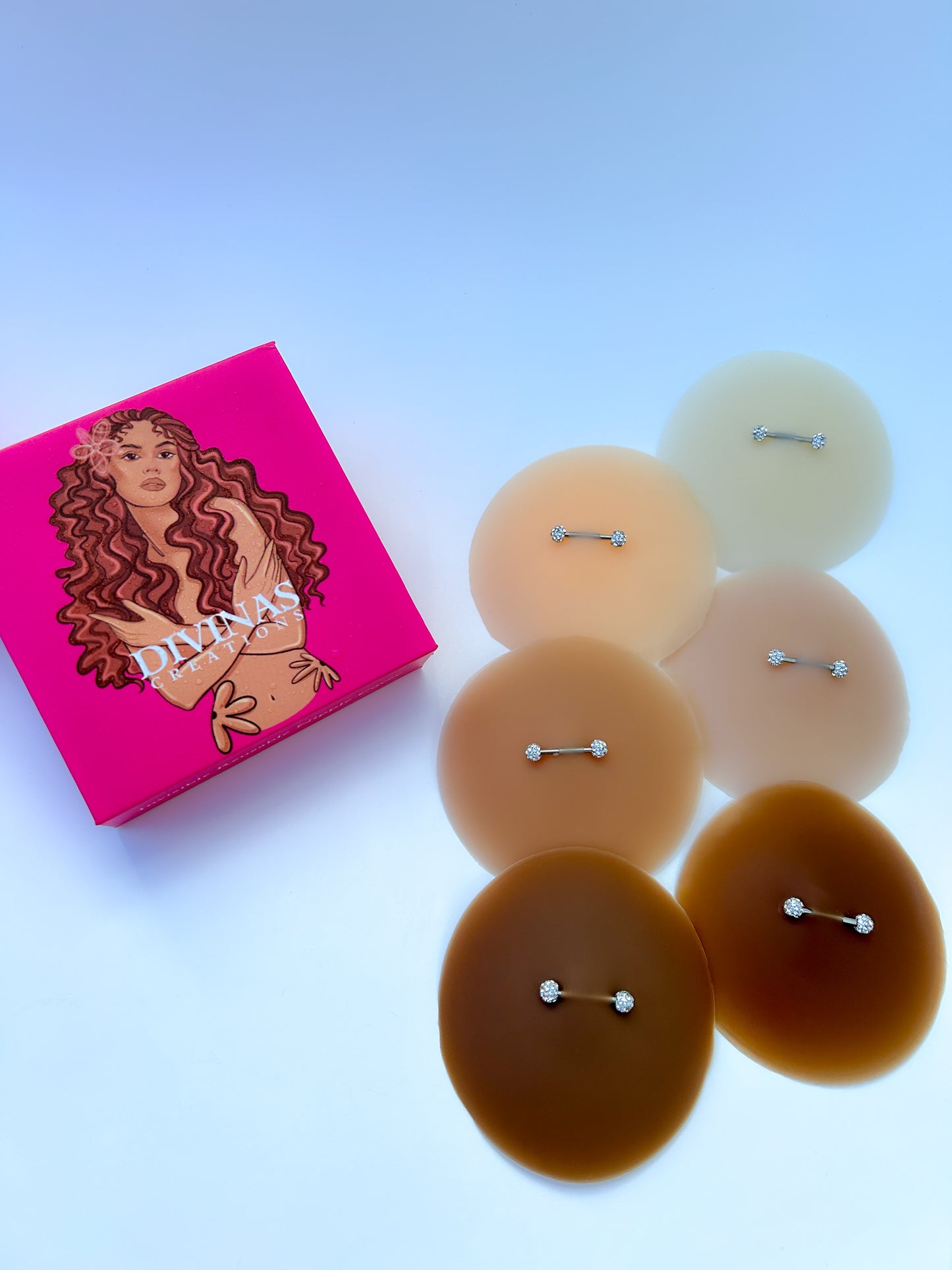 Pierced Nipple Covers-WHITE