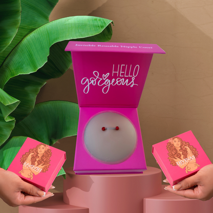 Pierced Nipple Covers-RED