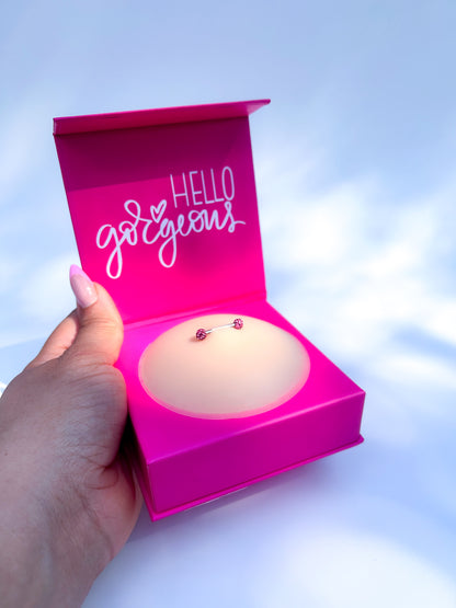 Pierced Nipple Covers - PINK